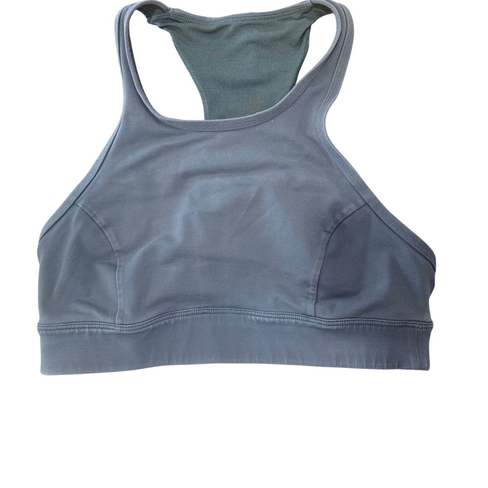 Lululemon Invigorate High Neck Sports Bra Green Size 4